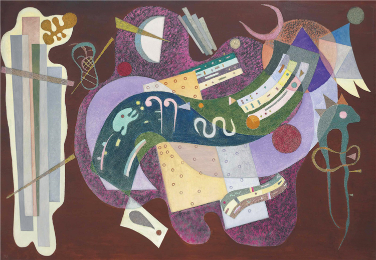 Rigid And Curved (Rigide Et Courbe) 1935 Kandinsky Painting